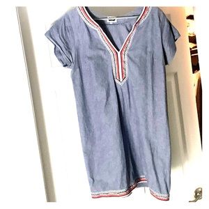 Mudpie Chambray embroidered shift dress